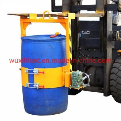 China Manufacturer 400kg Forklift Vertical Manual Oil Drum Lifters