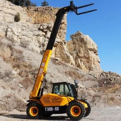 Telehandler Type Wheel Loader Telescopic Forklift 3 Tons Wheel Loader