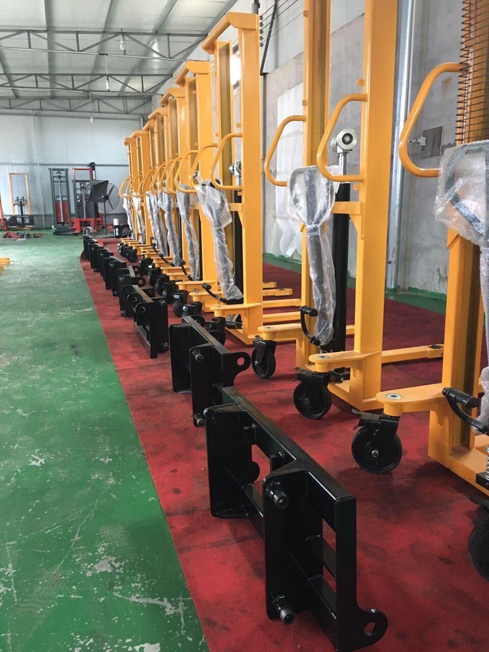 1 Ton 2200bl 1000kg Hydraulic Hand Pallet Stacker Forklift Manual Stacker