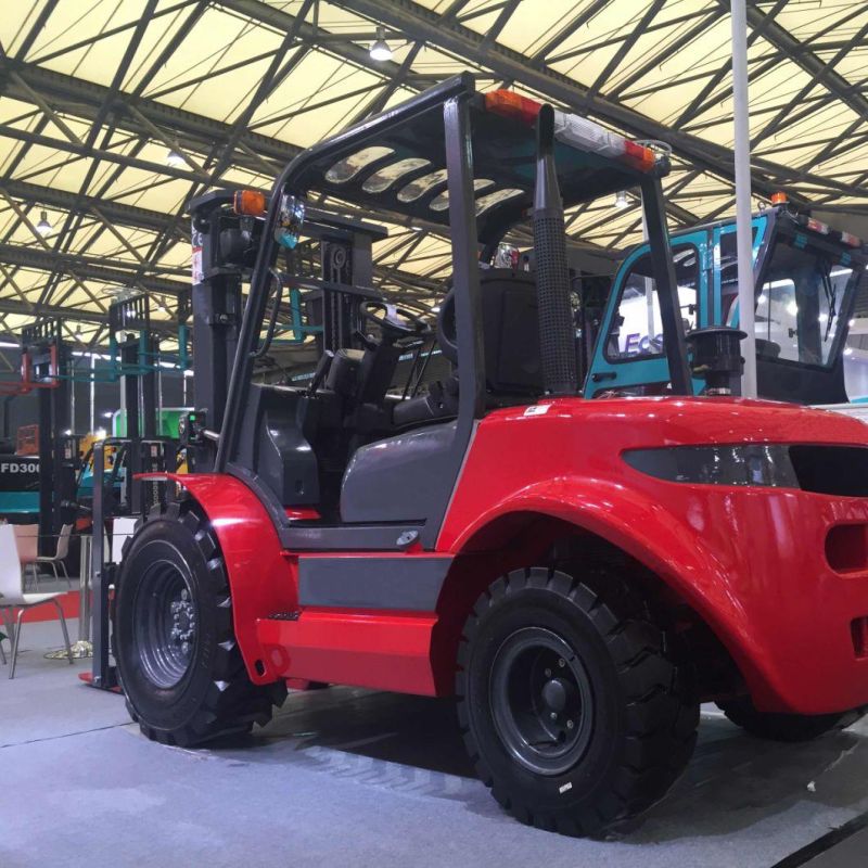 3 Ton Rough Terrain Forklift for Sale Lifting 6 M Forklift