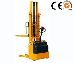 Pedestrian Type Heavy Duty 1.2ton Full Electric Power Pallet Stacker with Handrail Fe Series