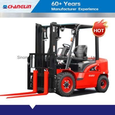 Changlin Official 2.5t 2500kg Diesel Forklift Truck