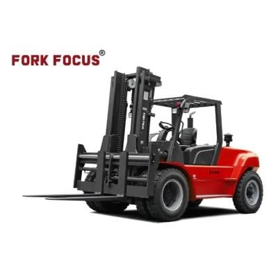 Heavy Duty Forklift Trucks 5.0t Forkfocus Diesel Forklift with Fork Extensions in Chemical and Energy Industry