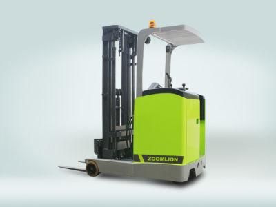 China Manufaturer Zoomlion 1.5 Ton 2 Ton Forklift Reach Truck with Stand on Seated Yb20-S2