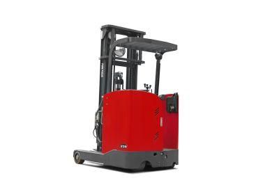 Stand up Reach Truck 2.0t Forkfocus Reach Truck Forklift with 4m Lifting Mast Height Forklift Solutions