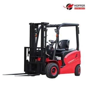 Marshell High Quality Four-Wheel 2080 Turning Radius Lifting Equipment Electric Battery Forklift Truck (CPD25M)