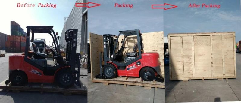 Tcm 3.5 Ton Diesel Forklift Truck with Japanese Isuze Engine