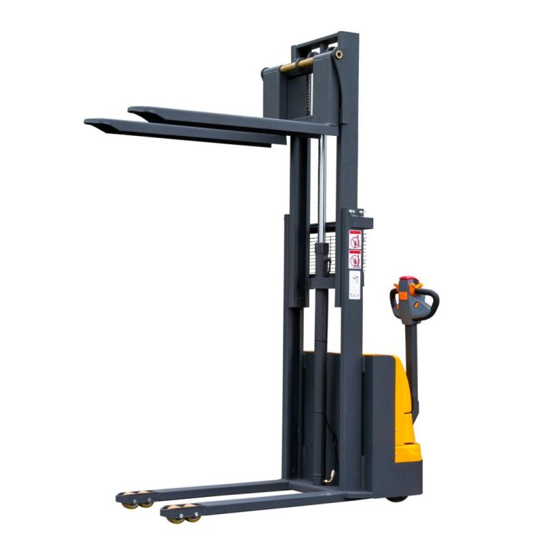 Full Electric Stacker Fork Lift 1500kg Walking Pallet Stacker