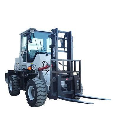 All Terrain Forklift Hot Sale 4WD Diesel Fork Lift China off Road Forklift