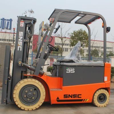 Low Price Snsc 3.5ton Electric Powered Forklifts Battery Forklift