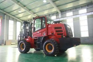 3.5ton Diesel Forklift Truck Four-Wheel Drive Cross-Country Forklift