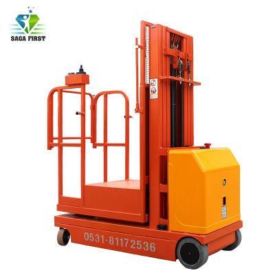 Vertical Aerial Lift Hydraulic Self Propelled Order Picker