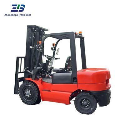 Full-Free Lift Mast Diesel Forklift 2ton for Fort with Good Stability