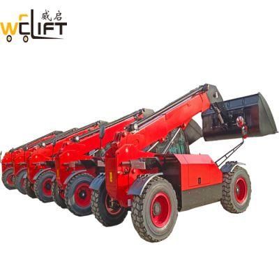 China Construction Telehandler 3ton 4ton 7m 11m 14m Telescopic Forklift with Telescopic Boom Telescopic Crane Wheel Loader