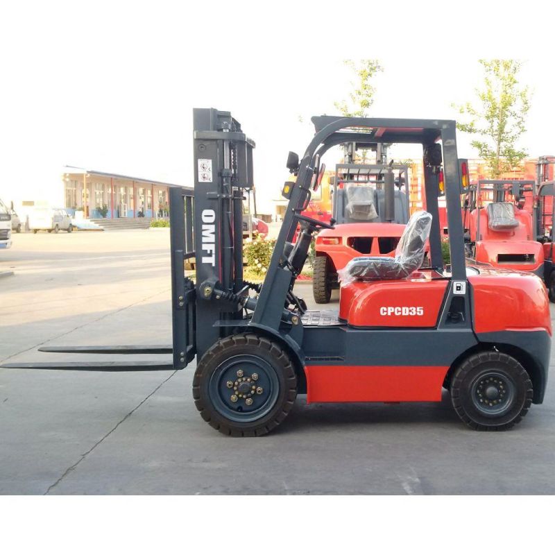 3.5ton Diesel Forklift with Chinese or Japanese Engine 3m 3.5m 4m 4.5m 5m 5.5m 6m Mast