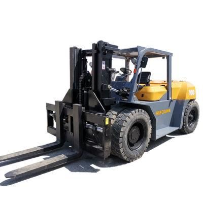 10ton Stone Moving in Container Operation Heavy Diesel Forklift