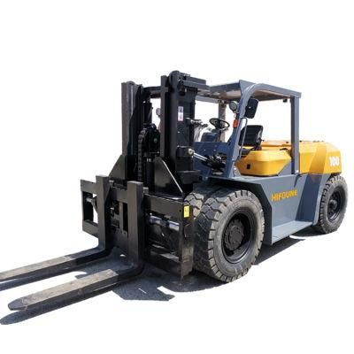 10ton Stone Moving in Container Operation Heavy Diesel Forklift