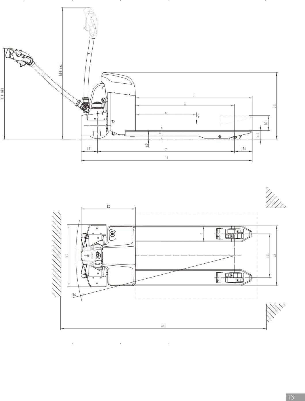 1500kg Mini Electric Pallet Truck (Pallet Jack)