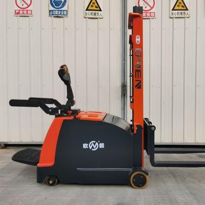 1 Ton 1200 Kg 1.5 Tons Automatic Full Electric Stacker Forklift with CE