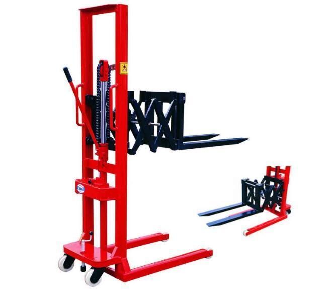 Hydraulic Hand Forklift Stacker with Foot Pedal for Lifting Manual Stacker