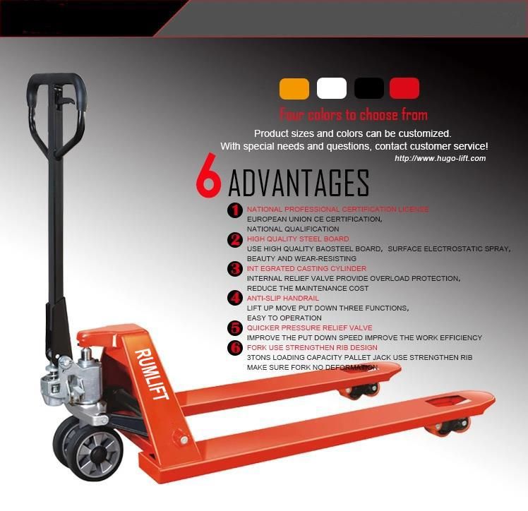 AC Pump Manual Hand Scale Pallet Jack Truck 2000kg/2500kg/3000kg/5000kg