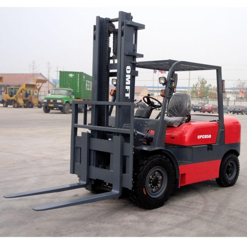 4.5ton 5ton Diesel Forklift with Chinese or Japanese Engine 3m 3.5m 4m 4.5m 5m 5.5m 6m Mast