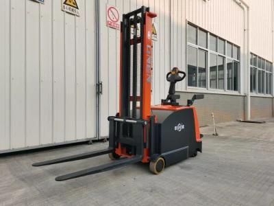 AC Motor Electric Onen Stand-on Driving Warehouse Forklift Counterweight Pallet Stacker
