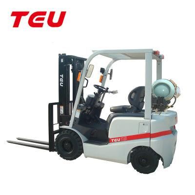 China Teu 1.5t LPG Gas Dual Fuel Petrol LPG Gasoline Forklift Fg15t with Impco