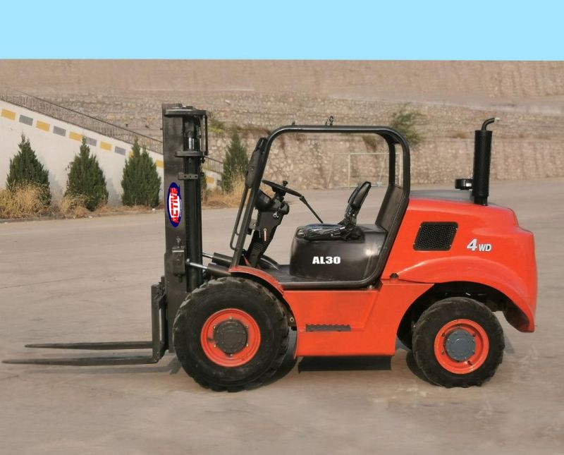 ACTIVE Brand AL30 3ton 4-Wheel Drive Rough Terrain Forklift for Sale