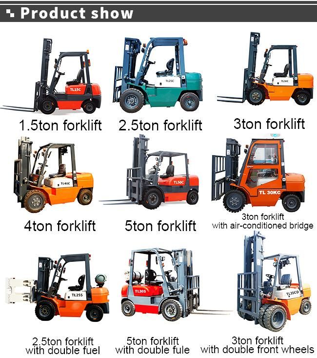 Titanhi Electric Forklift Specialized Designed For Hard , Terrain Road And Way