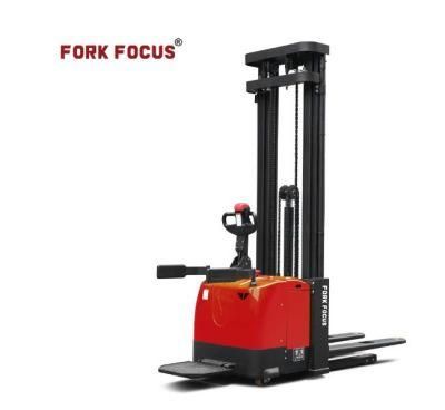 Electric Stacker Stand on Type Forkfocus Electric Forklift Pallet Truck for Factory for Retail Industry