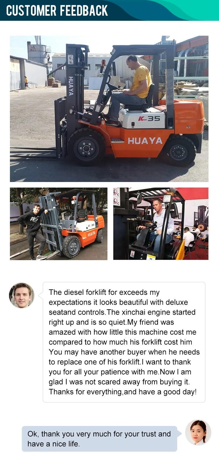 New Diesel Engine Huaya China Forklifts for Sale with Good Price