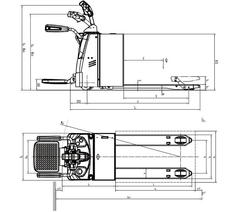 CE Certificate 2t Electric Pallet Truck Battery-Powered 2000kg Fully Electric Pallet Truck Manufacturer