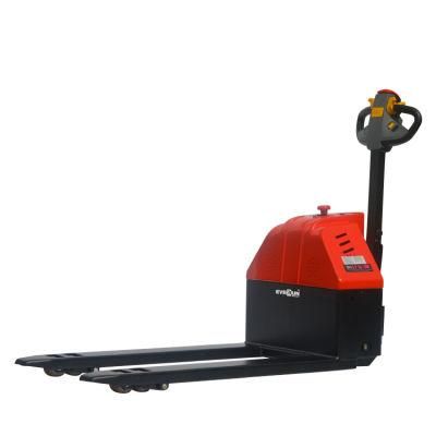 Everun ERPT15 1.5ton Construction Machine Flexibility Electric Pallet Forklift Truck from China Manufacturer