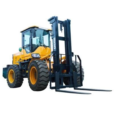 New 2022 Huaya China Rough Terrain Outdoor Agriculture 4WD Forklift in FT4*4f