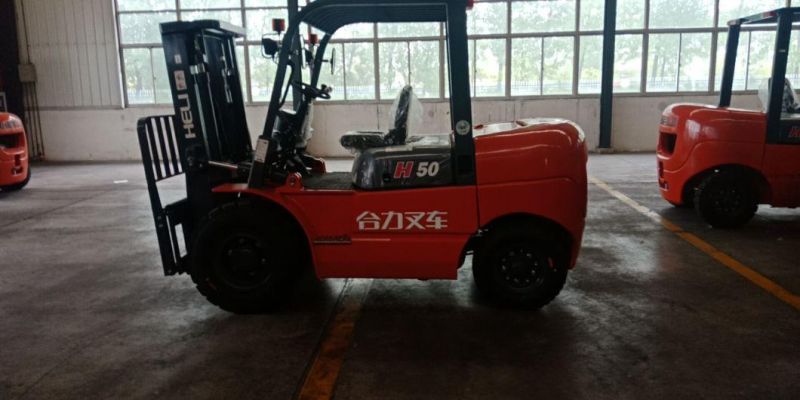 5 Ton Forklift Diesel Forklift Price Best Heli Fork Lift Mast Side Shifter