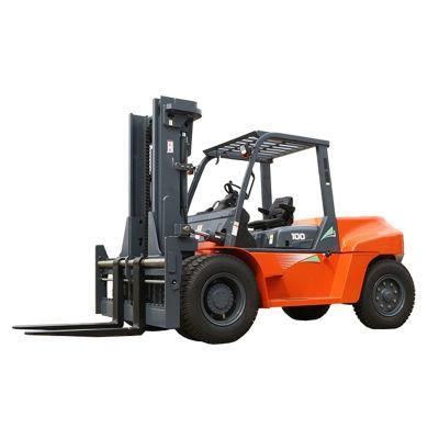 Diesel Power Forklift Truck 10ton Heavy Duty Fork Lift Cpcd100