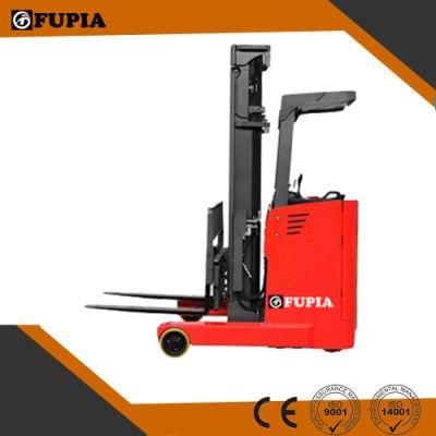 Warehouse Electric Machine Electric Reach Sacker Triplex Mast 8 M High Lift 1.5 Ton Reach Forklift Truck