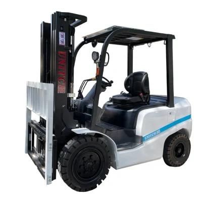 Unitcm Chinese Brand Duplex Triplex Full Free Mast 3t Forklift 3 Tons Diesel Forklift