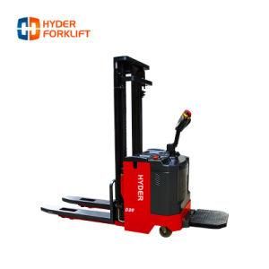 Strong Obstacles Flexible Operation All-Electric Pallet Stacker 1.5ton 1500kgs