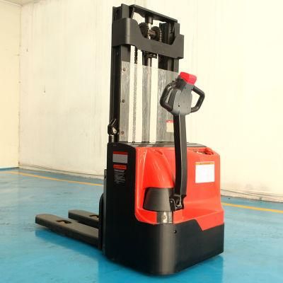 China Ce Approved Gp 1.2ton Forklift Truck Electric Double Lift Stacker Lifting Height 2500mm