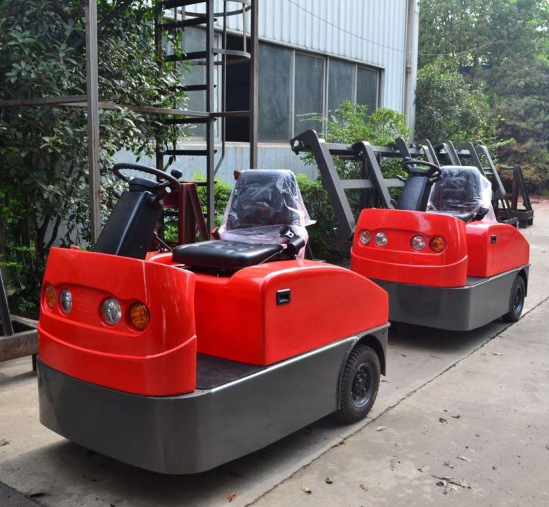 6t Electric Towing Tractor / Electric Carts Towing Tug with Optional Cabin