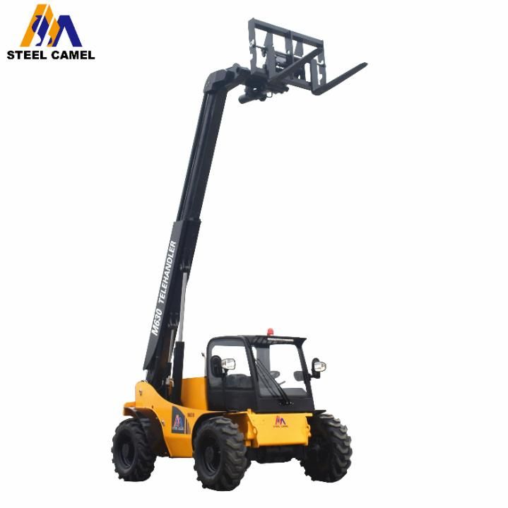 Material Handling Equipment 3 Ton Terrain Telescopic Handler Forklift