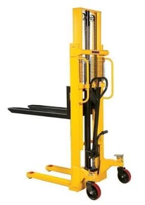 Small Cheaper Hand Type Manual Pallet Stacker 500kg-2000kg