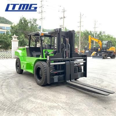 Ltmg Container Forklift 10 Ton Diesel Forklift with Low Mast and Side Shift
