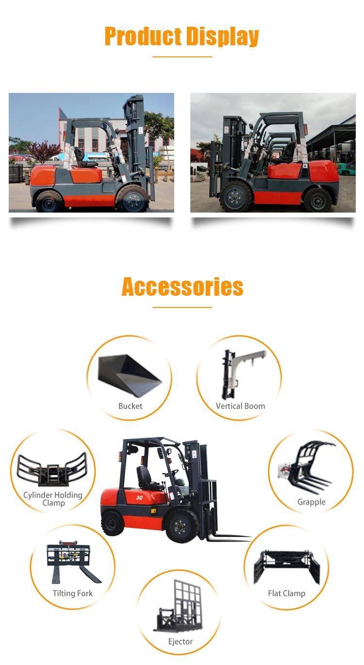Hot Sale 5 Ton Diesel Forklift Machine for Sale with Attachments Mini Forklift Small Diesel Forklift