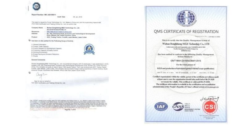 Agv Forklift Material Handing Equioment From Wuhan