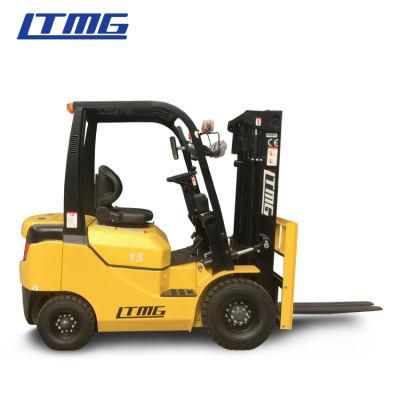 Ltmg Small Counterbalance 1 Tonne 1.5 Tonne Diesel Forklift with 3 Stage Free Lift Mast