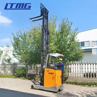 New Battery 1.2 T Truck Multi Directional Stand up Electric Reach Stack Forklift