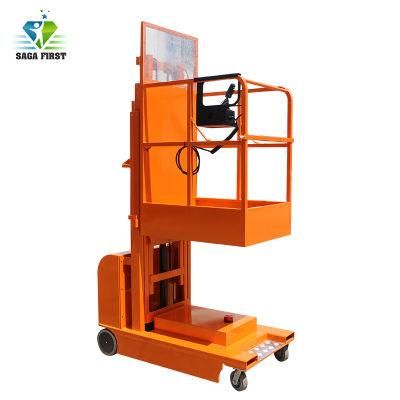 Hydraulic Mobile Order Picker Aerial Order Picker Lift Supplying